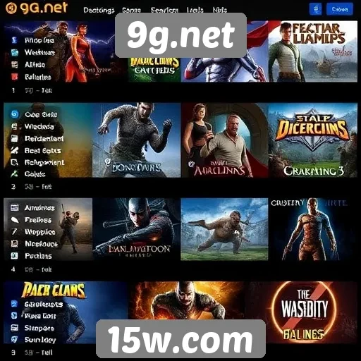 Avaliações de usuários destacam jogos populares em 9g.net